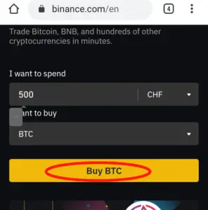 purchase cryptocurrency with CHF