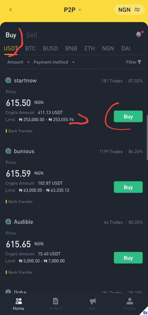 how to Buy Tron in Nigeria
